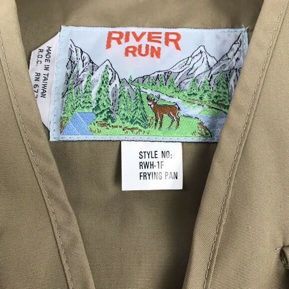 Vintage 90’s River Run Frying Pan Hunting Fishing Field Vest Size L - Picture 7 of 8